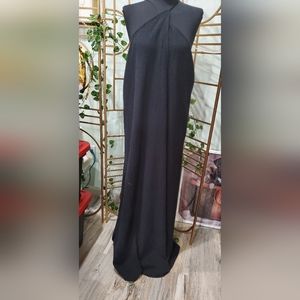 Free People Black Maxi Wrap Dress